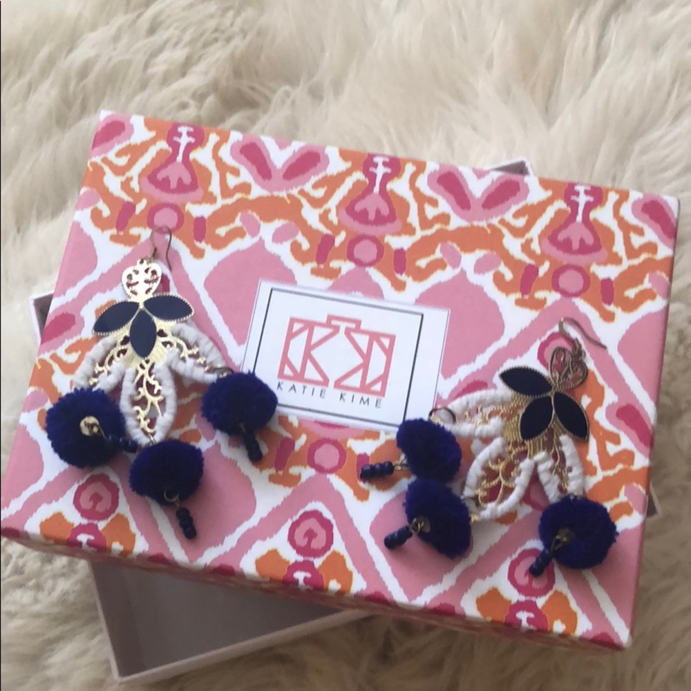 Katie Kime-MOROCCAN POM POM EARRINGS